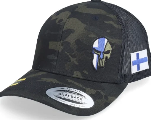 Clearance Army Head Finland Army Skull Multicam Black Trucker -