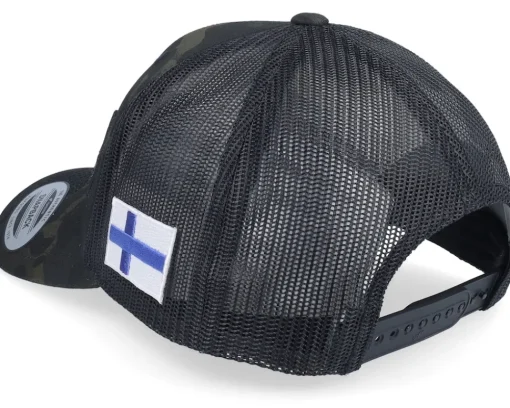 Clearance Army Head Finland Army Skull Multicam Black Trucker -