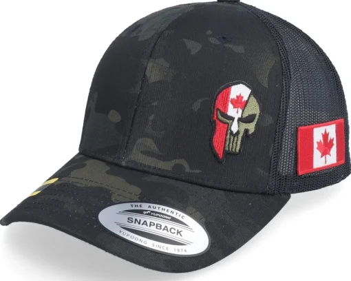 Clearance Army Head Finland Army Skull Multicam Black Trucker -