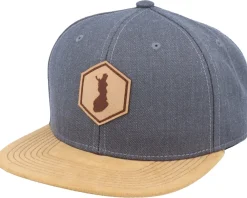 Snapback-Iconic Finland Map Patch Dark Heather Grey/Suede Snapback -