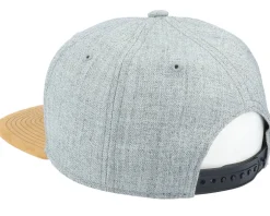 Snapback-Wild Spirit Fir Mountain Patch Heather Grey/Suede Snapback -