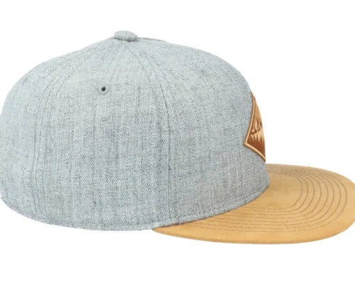 Snapback-Wild Spirit Fir Mountain Patch Heather Grey/Suede Snapback -