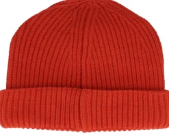 Short Beanies-Beechfield Fire Harbour Short Beanie - Red