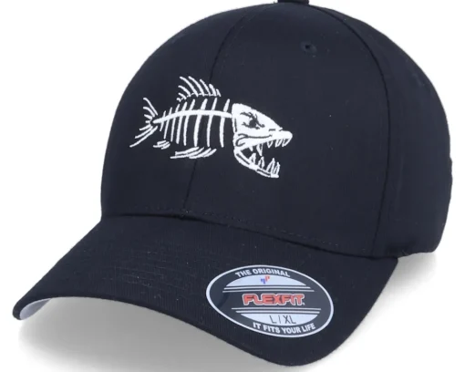 Flexfit-Skillfish Fish Bones Black Flexfit -