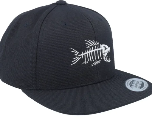 Snapback-Skillfish Fish Bones Snapback - Black