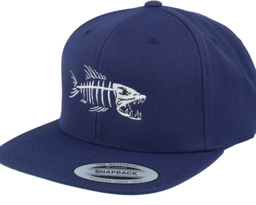 Snapback-Skillfish Fish Bones Snapback - Black