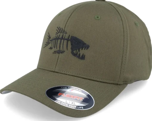 Flexfit-Skillfish Fish Bones Dark Flexfit - Grey
