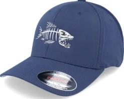 Flexfit-Skillfish Fish Bones Navy Flexfit - Blue