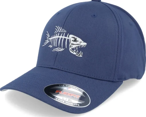 Flexfit-Skillfish Fish Bones Navy Flexfit - Blue