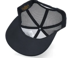 Snapback-Hunter Fishing Boat Wide Patch Retro Trucker - Black