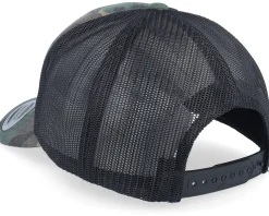 Trucker-Hunter Fishing Boat Wide Patch Wood Camo/Black Trucker -