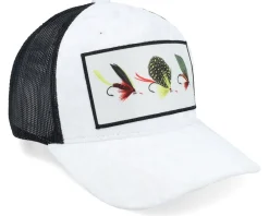 Velvet Caps-Skillfish Fishing Flies Velvet /Black Trucker - White