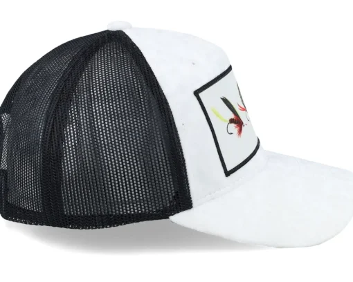 Velvet Caps-Skillfish Fishing Flies Velvet /Black Trucker - White