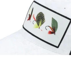 Velvet Caps-Skillfish Fishing Flies Velvet /Black Trucker - White