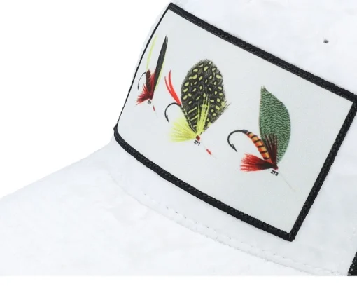 Velvet Caps-Skillfish Fishing Flies Velvet /Black Trucker - White