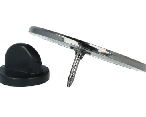 Online Cap Pins Fitted World White/Black Metal Pin -