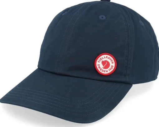 Fashion Fjällräven Logo Cap Dark Navy Dad Cap - Blue