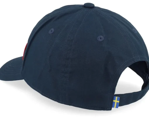 Fashion Fjällräven Logo Cap Dark Navy Dad Cap - Blue