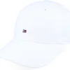 Dad Cap-Tommy Hilfiger Flag Soft 6 Panel Cap White Dad Cap -