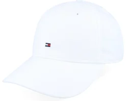 Dad Cap-Tommy Hilfiger Flag Soft 6 Panel Cap White Dad Cap -