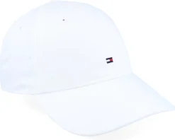 Dad Cap-Tommy Hilfiger Flag Soft 6 Panel Cap White Dad Cap -