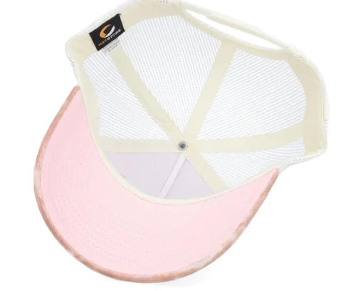 Trucker-Calza Pennello Flamingo Velvet Peach/Ivory A-frame Trucker -