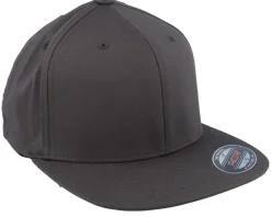 New Flexfit Flat Brim Dark Grey Fitted -
