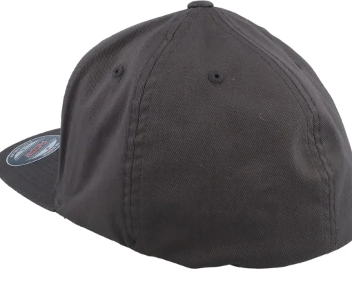 New Flexfit Flat Brim Dark Grey Fitted -