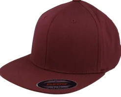Sale Flexfit Flat Brim Maroon Fitted -