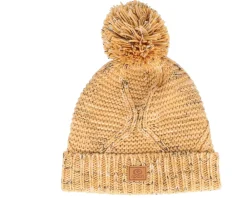 New Rip Curl Flecker Beanie Sand Pom -