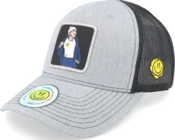 Trucker-Lucid Smile Flexing Cash Patch Heather Grey/Black Trucker -