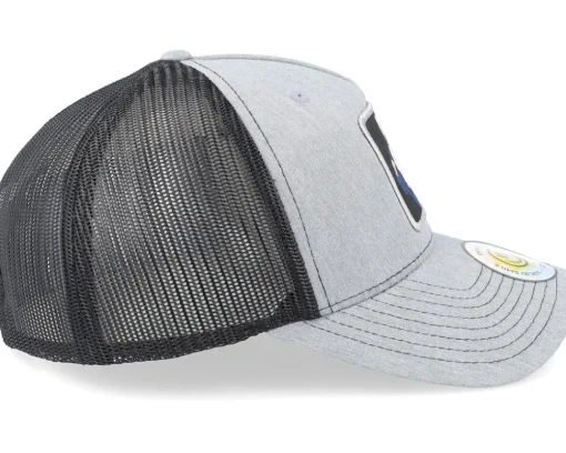 Trucker-Lucid Smile Flexing Cash Patch Heather Grey/Black Trucker -