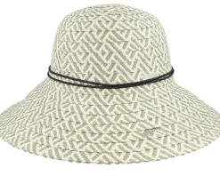 Straw Hat-Seeberger Floppy hat Olive/Natural Straw Hat -