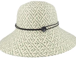 Straw Hat-Seeberger Floppy hat Olive/Natural Straw Hat -