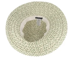 Straw Hat-Seeberger Floppy hat Olive/Natural Straw Hat -