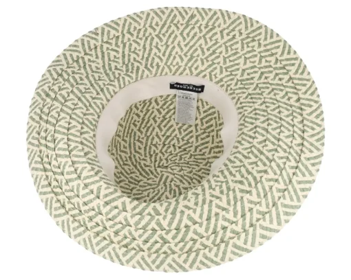 Straw Hat-Seeberger Floppy hat Olive/Natural Straw Hat -