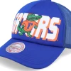 Best Mitchell & Ness Florida Gators Billboard Trucker - Blue