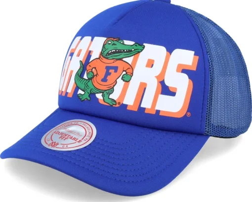 Best Mitchell & Ness Florida Gators Billboard Trucker - Blue