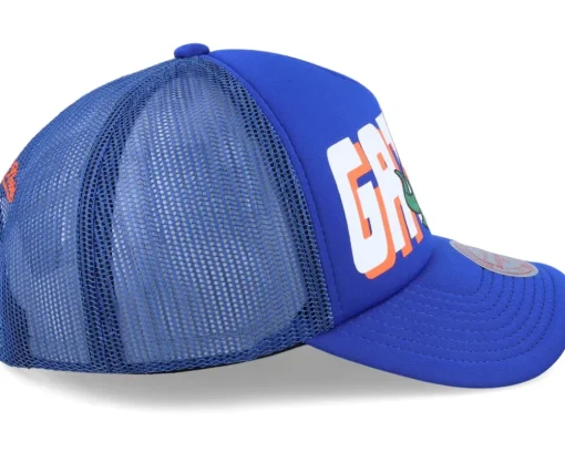 Best Mitchell & Ness Florida Gators Billboard Trucker - Blue