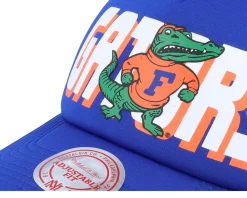 Best Mitchell & Ness Florida Gators Billboard Trucker - Blue