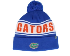 Pom Beanies-Top of the World Florida Gators Cuffed Knit Strike Royal Pom - Blue