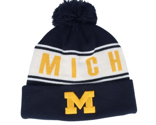Pom Beanies-Top of the World Florida Gators Cuffed Knit Strike Royal Pom - Blue