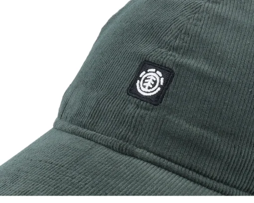 Dad Cap-Element Fluky Corduroy Cap Deep Forest Dad Cap - Green
