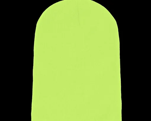 Online Beechfield Fluorescent Yellow Long Blank Beanie -