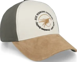 Adjustable-MJM Hats Flyfishing Junkie Love To Hook Up Olive Adjustable - Beige
