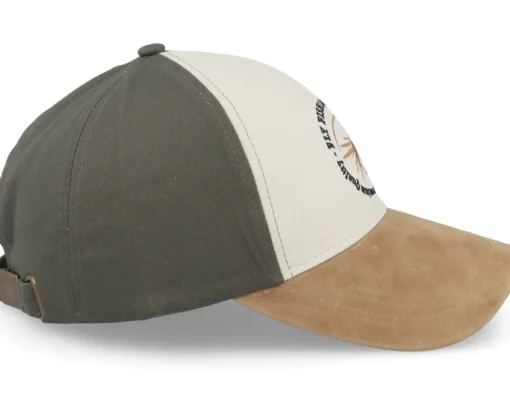 Adjustable-MJM Hats Flyfishing Junkie Love To Hook Up Olive Adjustable - Beige