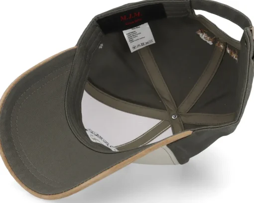Adjustable-MJM Hats Flyfishing Junkie Love To Hook Up Olive Adjustable - Beige