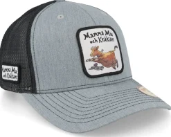 Outlet Mamma Mu & Kråkan Flyger Grey/Black Trucker -