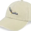Dad Cap-Wild Spirit Flying Eagle Embroidery Khaki Dad Cap -