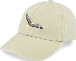 Dad Cap-Wild Spirit Flying Eagle Embroidery Khaki Dad Cap -